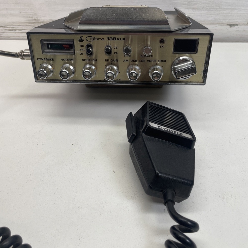 Dynascan Cobra 138 XLR 40 Ch SSB CB Radio D858 Chip Japan Powers On
